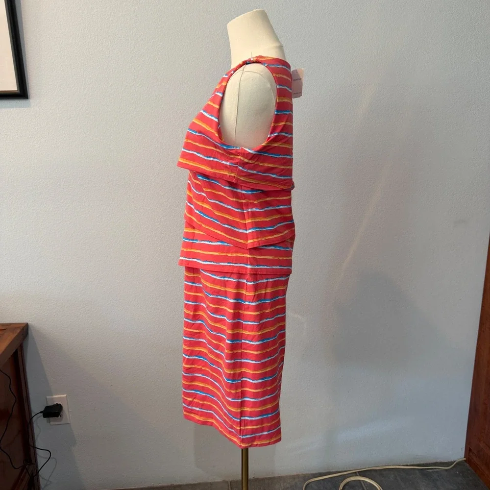 NEW J McLaughlin Nicola Catalina Cloth Tiered Mini Dress Coastal Resort Medium